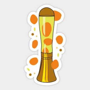 Retro Lava Lamp Sticker